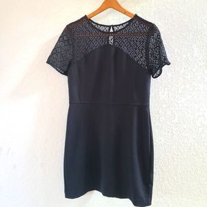 Banana Republic Size 8 LBD Illusion neckline